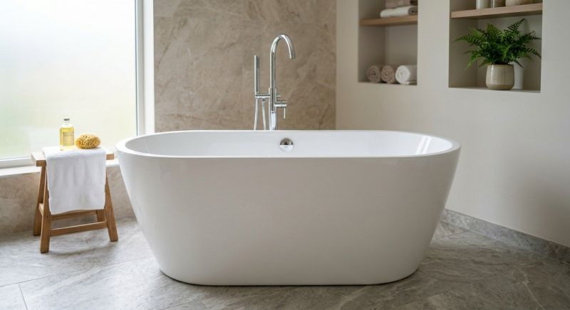 Acrylic Bathtub Installation in Framingham, MA