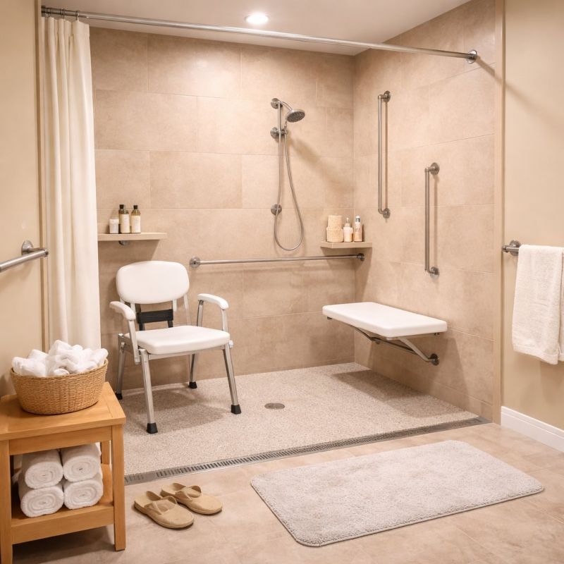 Senior Shower Installation in Lancaster, PA